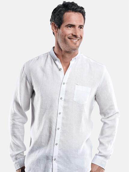 engbers Herren Hemd uni Reinweiss 29479