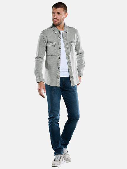 emilio adani Herren Sweat-Overshirt Grau 33353