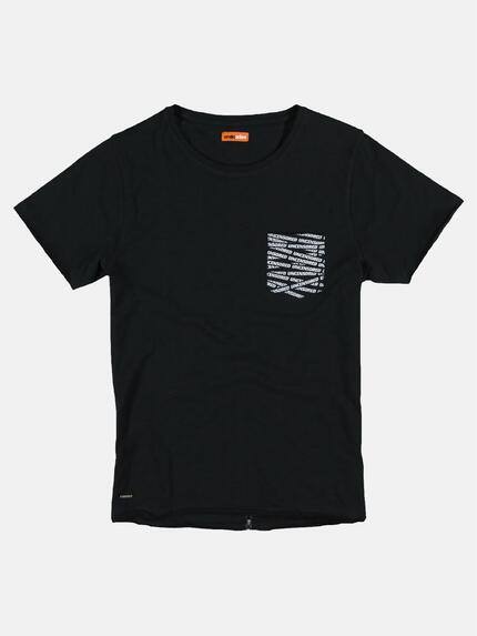 emilio adani Herren Rundhals T-Shirt Schwarz 25859