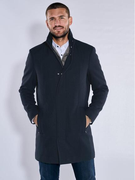 emilio adani Mantel regular Saphirblau