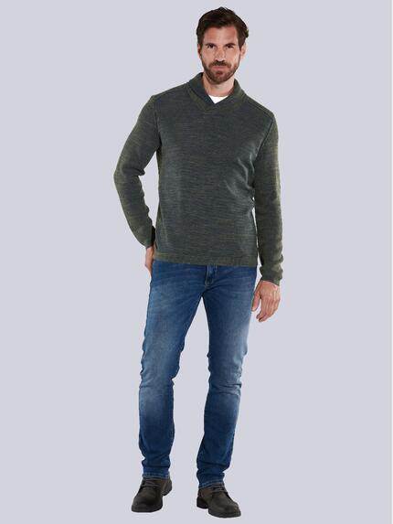 engbers Herren Pullover uni Grün 35853 engbers Herren Pullover uni Grün 35853