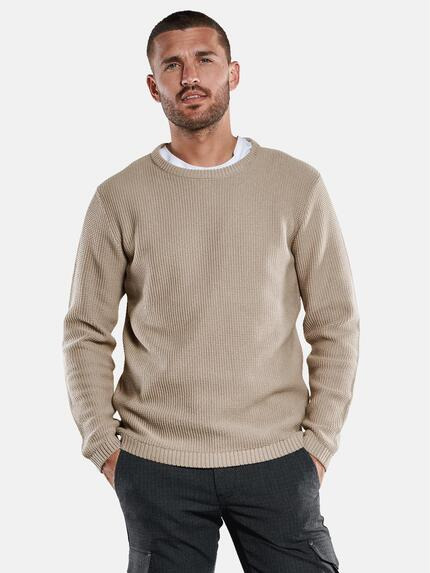 emilio adani Pullover strukturiert Ecru