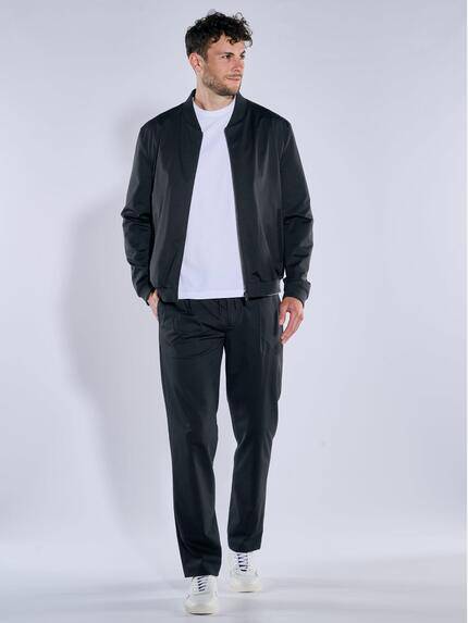 emilio adani Herren Blouson-Jacke Schwarz 39131
