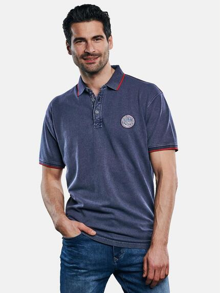 engbers Polo-Shirt gefärbt Brilliantblau