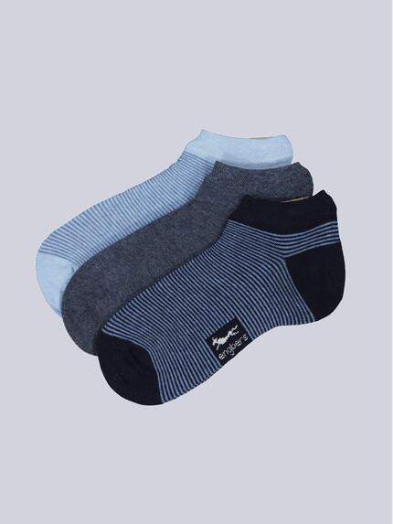 engbers Sneaker-Socke gestreift Saphirblau