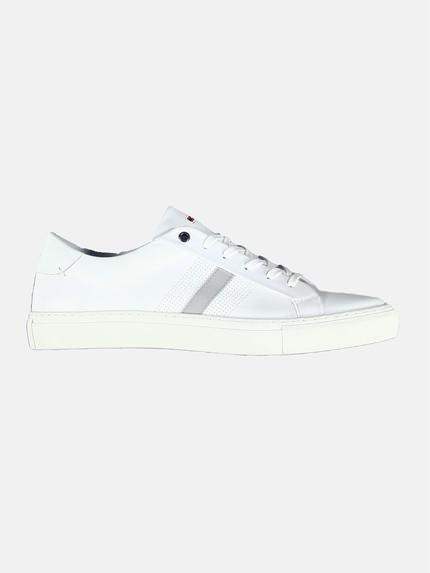 emilio adani bequemer Sneaker aus geschmeidigem Nappaleder Reinweiss