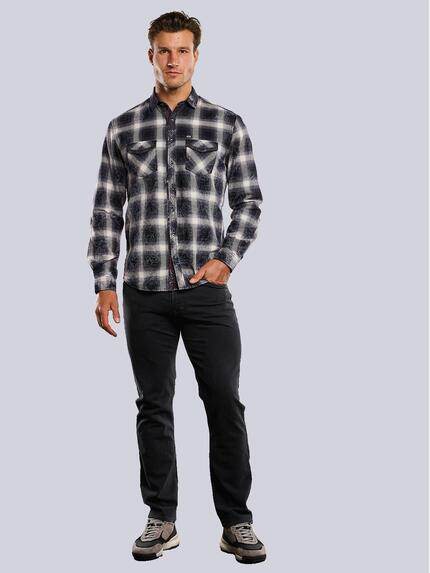 engbers Herren Langarm-Hemd kariert Schwarz 33808 engbers Herren Langarm-Hemd kariert Schwarz 33808