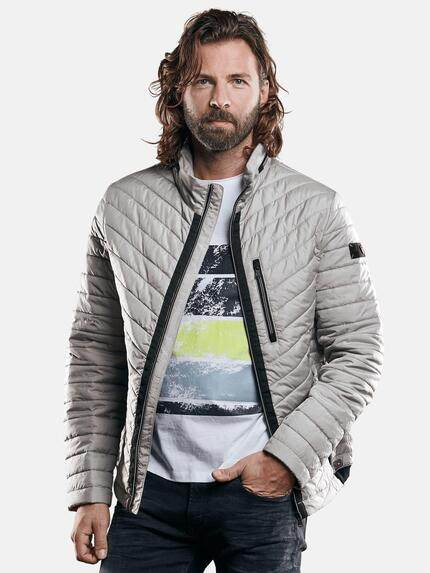 emilio adani Herren Leichte Steppjacke Grau 29147