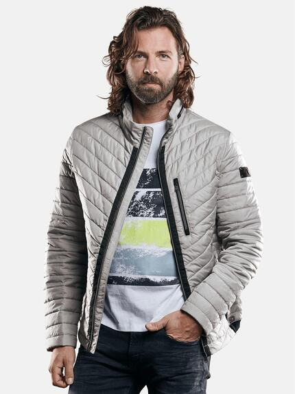 emilio adani Leichte Steppjacke Silbergrau