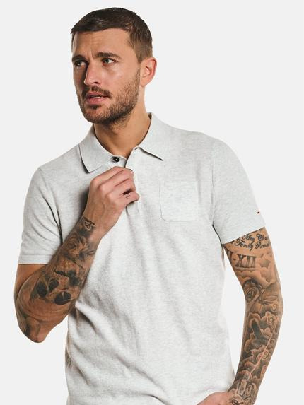 emilio adani Herren Polo-Shirt mit Brusttasche Grau 32806 emilio adani Herren Polo-Shirt mit Brusttasche Grau 32806