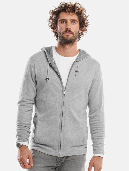 emilio adani Strickjacke Silbergrau