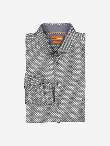 emilio adani Langarm-Hemd slim fit Anthrazit