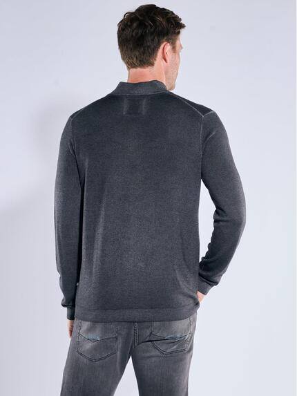 ENGBERS GERMANY Herren Pullover mit Merinowolle Anthrazit 39625