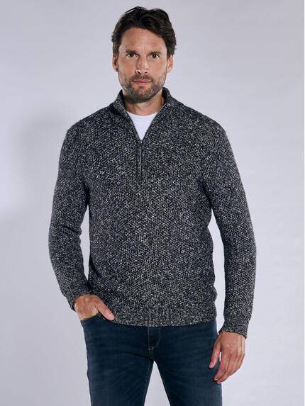 engbers Herren Pullover mit Troyerkragen Schwarz 38018 engbers Herren Pullover mit Troyerkragen Schwarz 38018