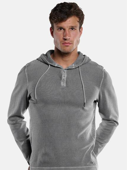 engbers Herren Langarm-Shirt mit Kapuze Grau 33395 engbers Herren Langarm-Shirt mit Kapuze Grau 33395