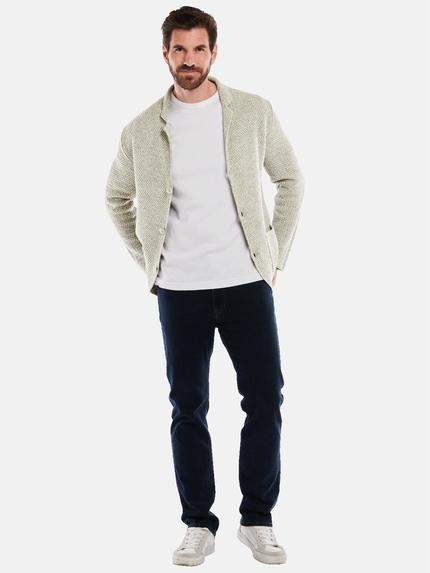 engbers Herren Strick-Sakko slim fit Grau 34841 engbers Herren Strick-Sakko slim fit Grau 34841
