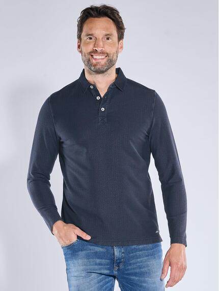 engbers Herren Langarm-Shirt mit Polokragen Saphirblau 39223 engbers Herren Langarm-Shirt mit Polokragen Saphirblau 39223