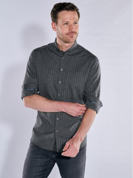 ENGBERS GERMANY Langarm-Hemd slim fit Anthrazit