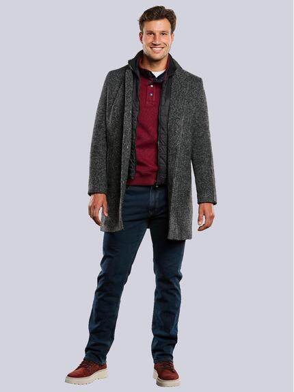 engbers Herren Mantel mit heraustrennbarem Inlet Anthrazit 33593