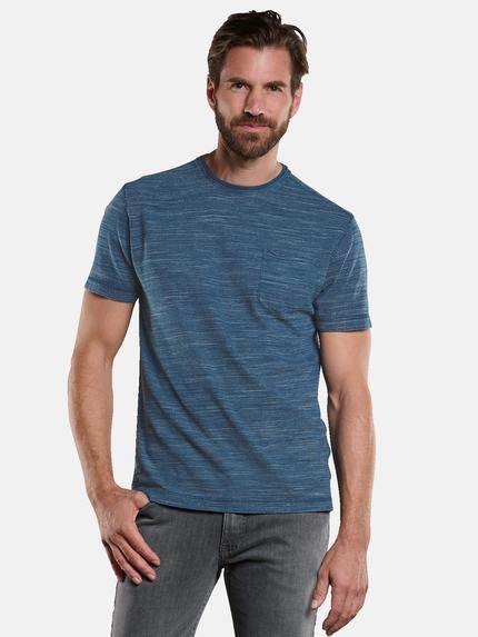 engbers T-Shirt meliert Petrolblau