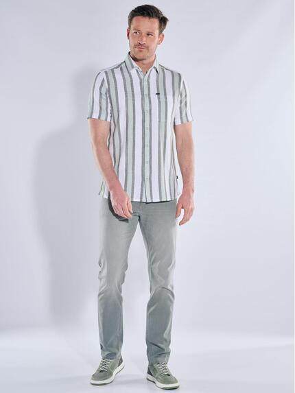 engbers Herren Luftiges Leno-Baumwollhemd Hellgruen 40301 engbers Herren Luftiges Leno-Baumwollhemd Hellgruen 40301