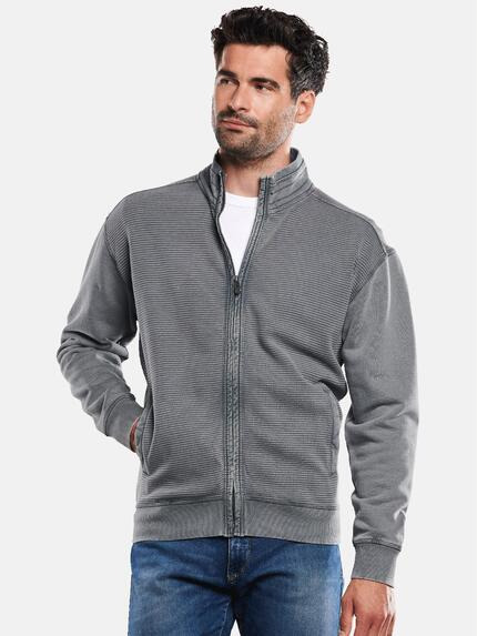 engbers Sweatjacke mit Struktur Grau