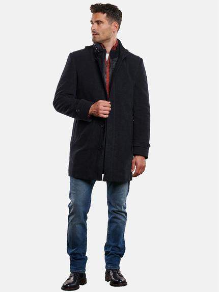 engbers Herren Mantel mit heraustrennbarem Inlet Schwarz 32261 engbers Herren Mantel mit heraustrennbarem Inlet Schwarz 32261