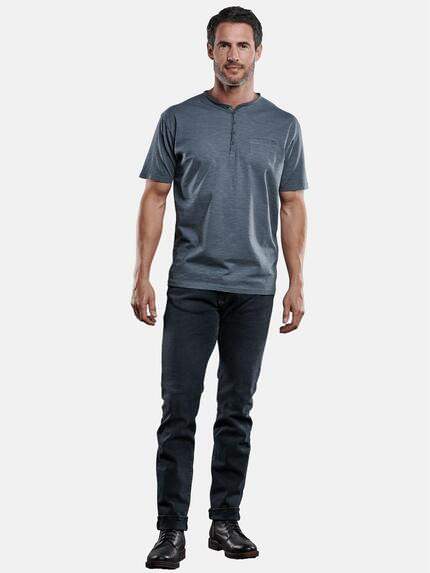 engbers Herren Henley T-Shirt Marineblau 28911 engbers Herren Henley T-Shirt Marineblau 28911