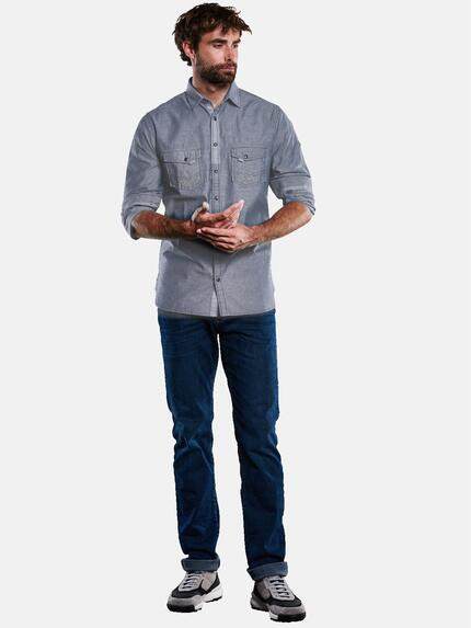 engbers Herren Langarm-Hemd speziell gewaschen Indigoblau 33465 engbers Herren Langarm-Hemd speziell gewaschen Indigoblau 33465