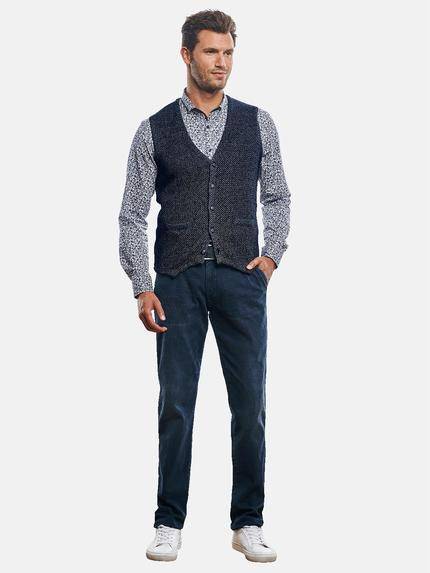 engbers Herren Strickweste Saphirblau 31003 engbers Herren Strickweste Saphirblau 31003