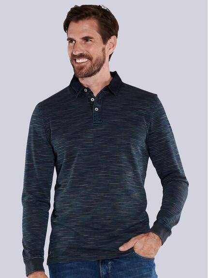 engbers Herren Langarm-Shirt mit Polo-Kragen Schwarz 35637 engbers Herren Langarm-Shirt mit Polo-Kragen Schwarz 35637