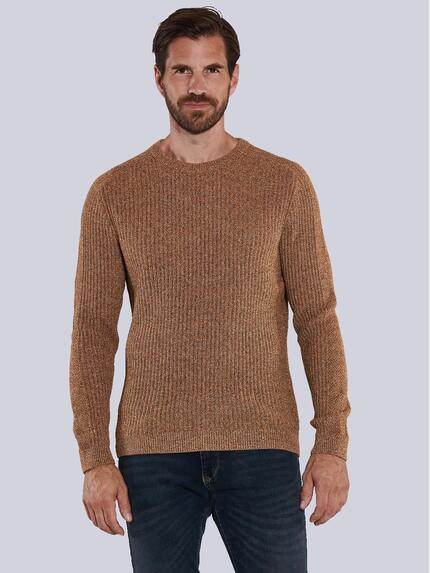 engbers Pullover meliert Dunkelorange