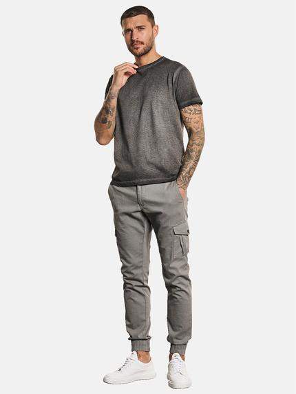 emilio adani Herren T-Shirt gestreift Grau 32764 emilio adani Herren T-Shirt gestreift Grau 32764