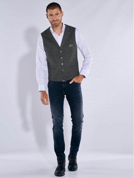 engbers Herren Sakko-Weste regular Anthrazit 37546