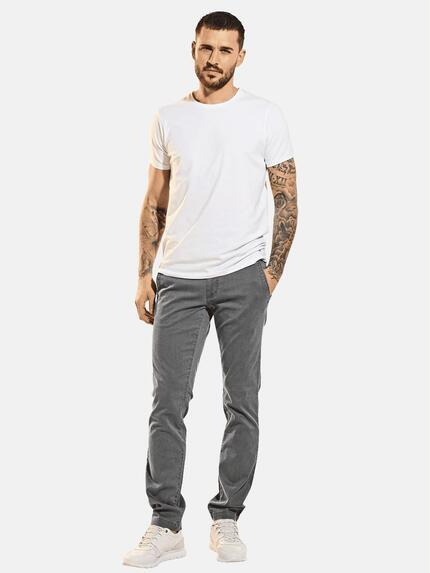 emilio adani Herren Chino strukturiert Grau 31625 emilio adani Herren Chino strukturiert Grau 31625