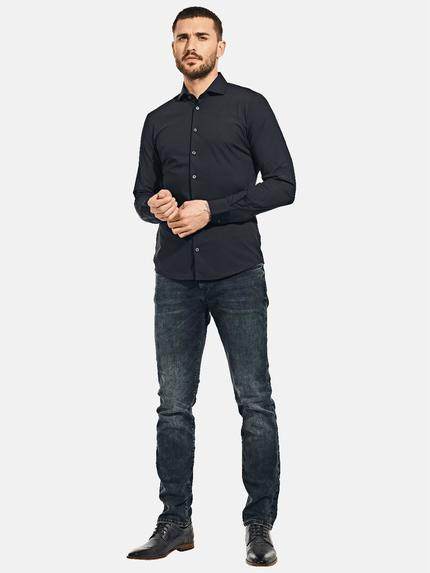 emilio adani Herren Funktions-Hemd Langarm Schwarz 35834