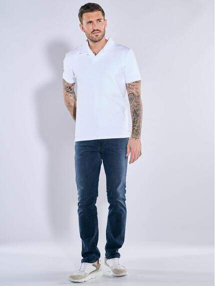 emilio adani Herren Polo-Shirt strukturiert Weiß 38932 emilio adani Herren Polo-Shirt strukturiert Weiß 38932