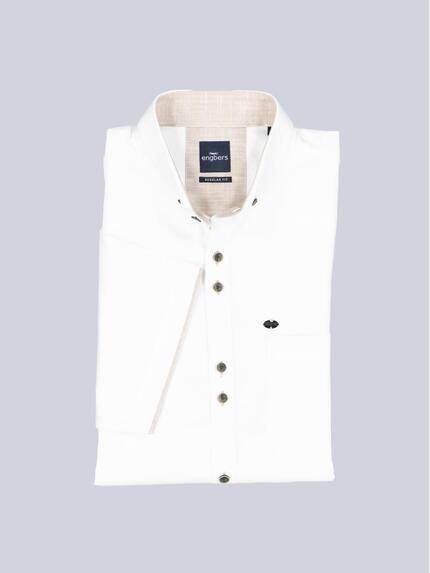 engbers Herren Kurzarm-Hemd uni Reinweiss 38771 engbers Herren Kurzarm-Hemd uni Reinweiss 38771