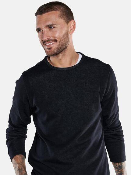 emilio adani Herren Langarm-Shirt uni Grau 33734 emilio adani Herren Langarm-Shirt uni Grau 33734