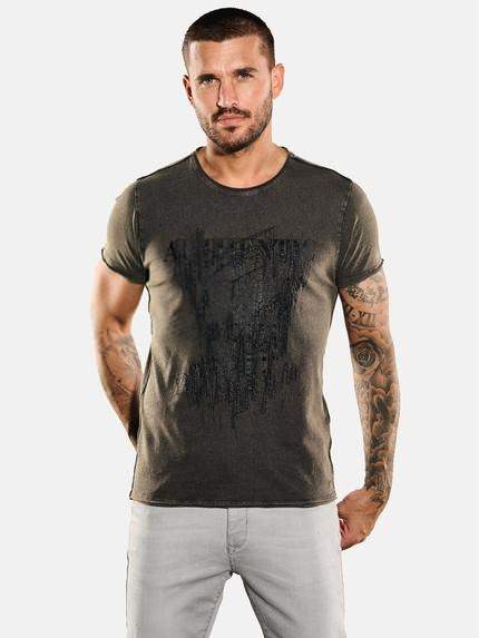 emilio adani T-Shirt slim fit Dunkelbraun