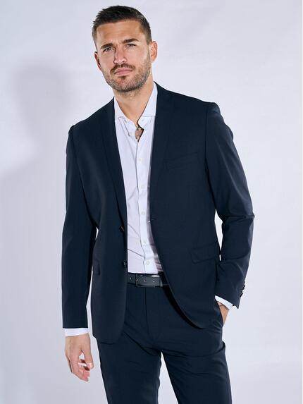 emilio adani Herren Anzug-Sakko slim fit Indigoblau 36480