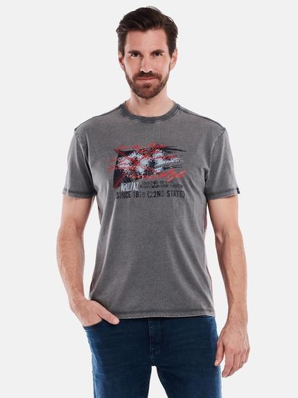 engbers T-Shirt regular Kieselgrau