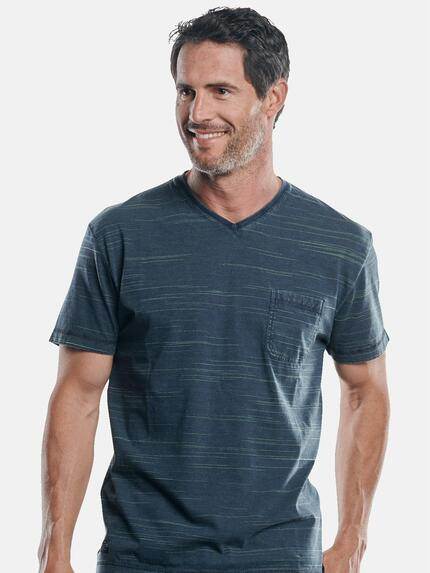 engbers Herren V-Neck T-Shirt Türkis 30271 engbers Herren V-Neck T-Shirt Türkis 30271