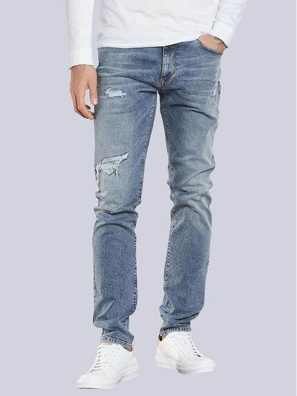 emilio adani Super-Stretch-Jeans Slim Fit Marineblau
