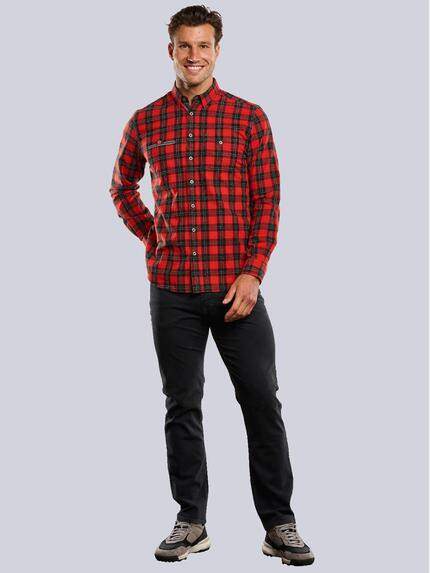 engbers Herren Langarm-Hemd kariert Feuerrot 33646 engbers Herren Langarm-Hemd kariert Feuerrot 33646