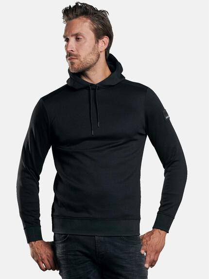 emilio adani Sportliches Kapuzenshirt Schwarz