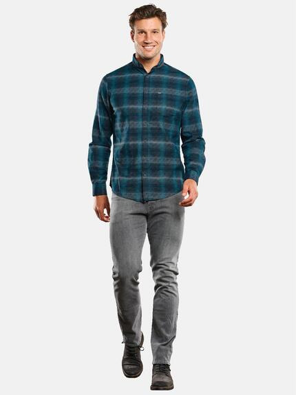 engbers Herren Karohemd Petrolgruen 33656 engbers Herren Karohemd Petrolgruen 33656