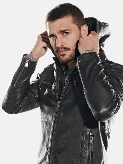 emilio adani Herren Lederjacke Schwarz 31761 emilio adani Herren Lederjacke Schwarz 31761