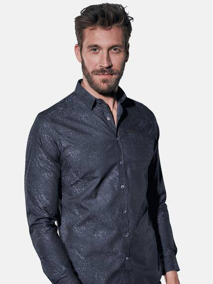 emilio adani Herren Hemd langarm Blau 30868 emilio adani Herren Hemd langarm Blau 30868
