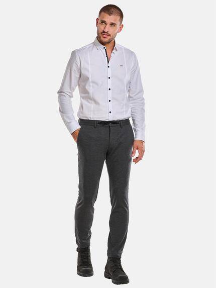 emilio adani Herren Chino mit Tunnelzug Grau 33699 emilio adani Herren Chino mit Tunnelzug Grau 33699